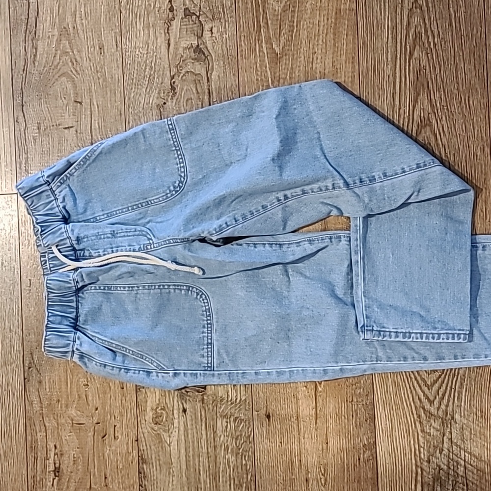 Women's Drawstring Denim Pants